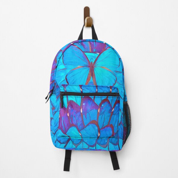 Item preview, Blue Morpho Butterfly Trippy Flower Spiral designed and sold by TheBearandBunny.