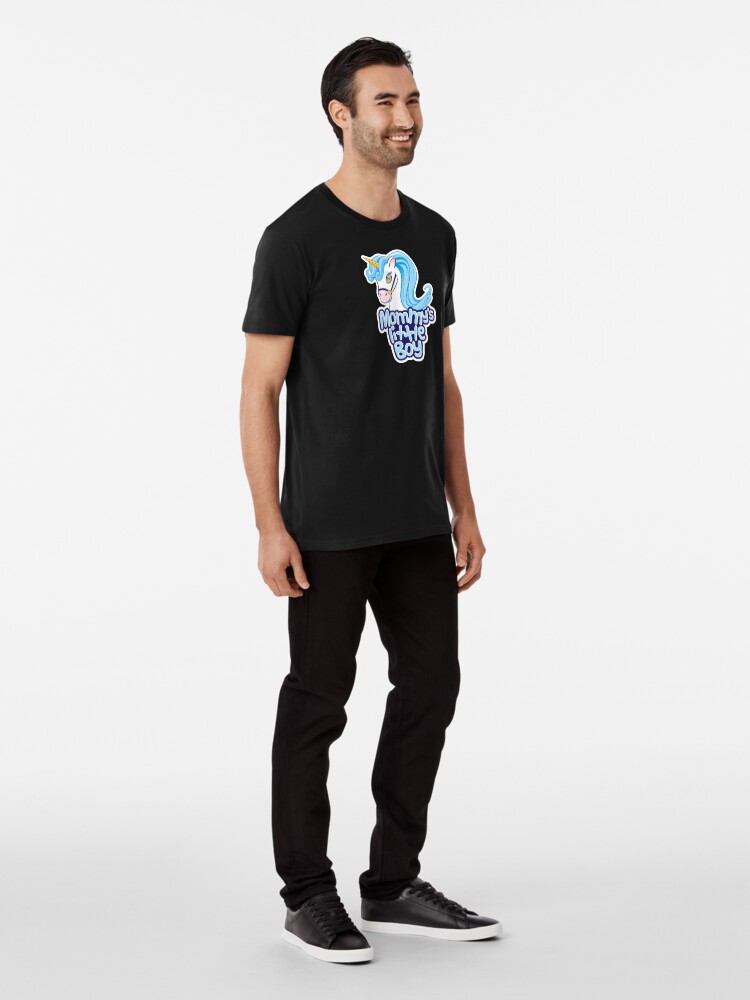 Alternate view of Mommy's Little Boy - Cute Unicorn Premium T-Shirt