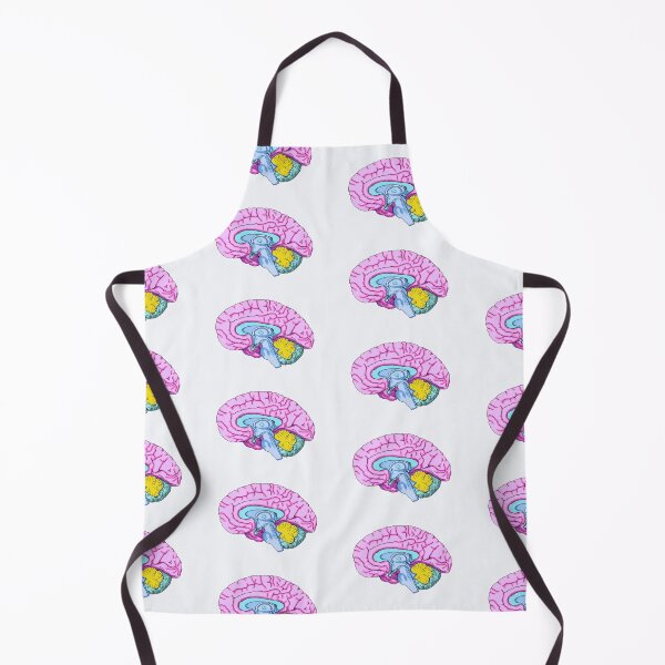 Item preview, Brightly Colored Human Brain Anatomy Illustration designed and sold by ScienceSource.