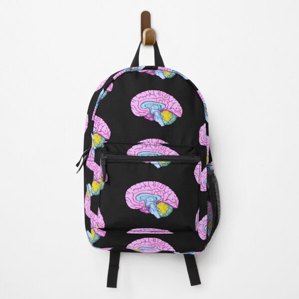 Item preview, Brightly Colored Human Brain Anatomy Illustration designed and sold by ScienceSource.