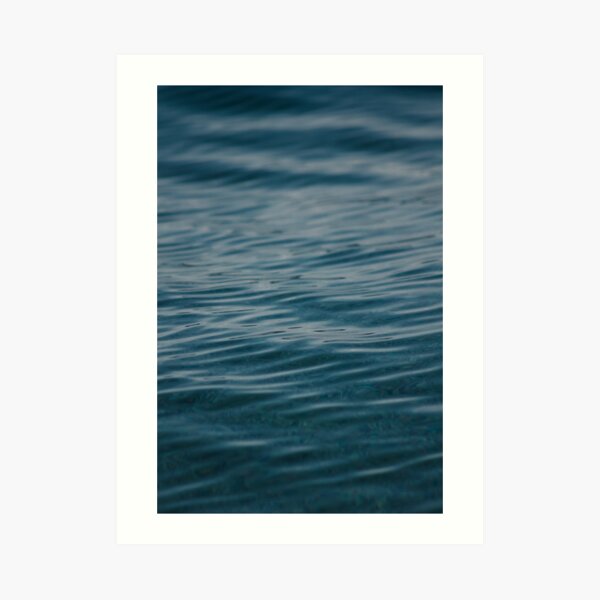 Adriatic Sea Blue Waves Art Print