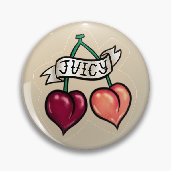 Item preview, Juicy Cherry and Peach tattoo designed and sold by makimikoo.