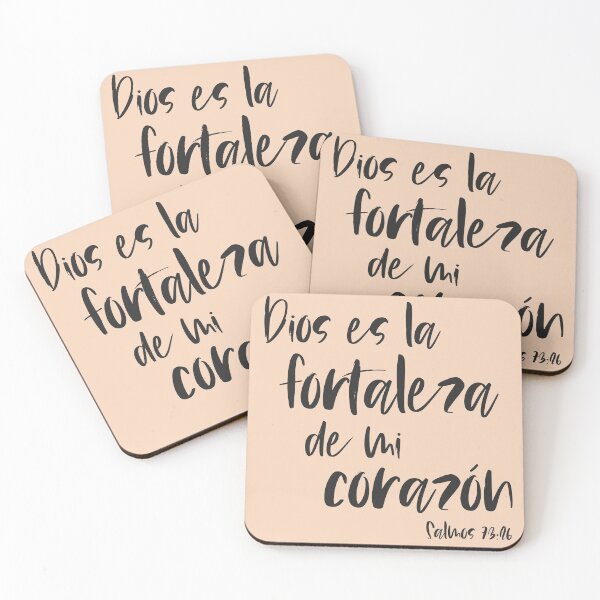 Item preview, Bíblico Cristiano: Dios es la fortaleza de mi corazón (texto negro, español) designed and sold by Ofeefee.