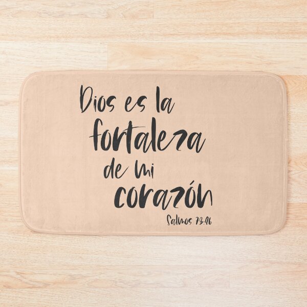 Item preview, Bíblico Cristiano: Dios es la fortaleza de mi corazón (texto negro, español) designed and sold by Ofeefee.