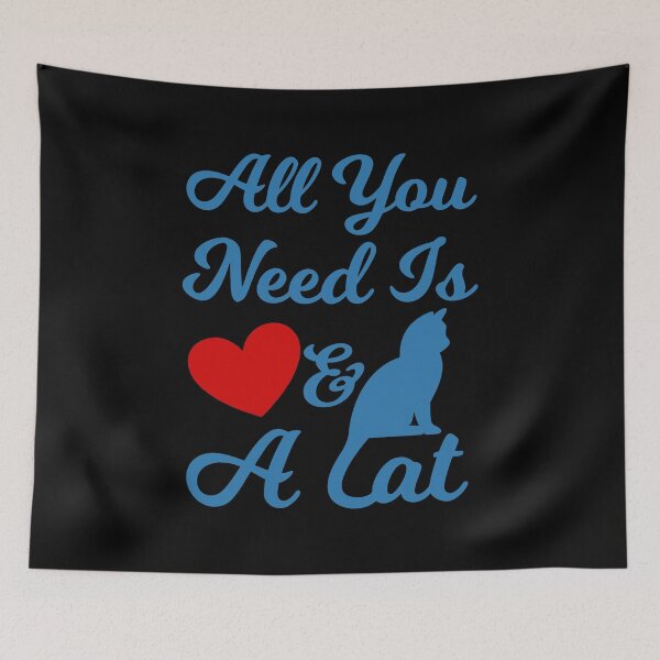 Item preview, All you need is Love and a Cat designed and sold by Cute  Pawz.