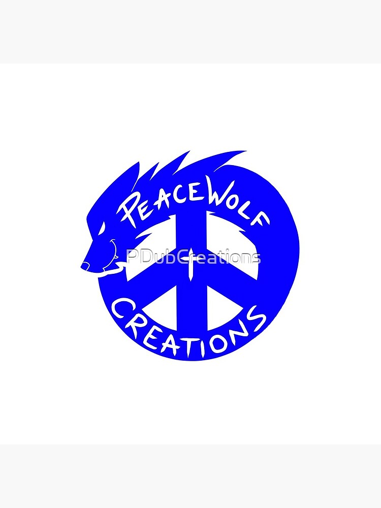 PeaceWolf Creations Official Logo by PDubCreations