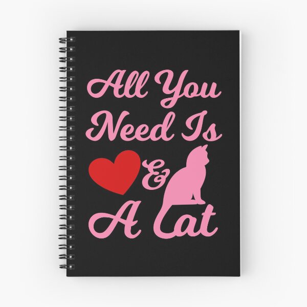 Aperçu de l'œuvre Tout ce dont tu as besoin c'est d'amour et d'un chat créée et vendue par Cute  Pawz.
