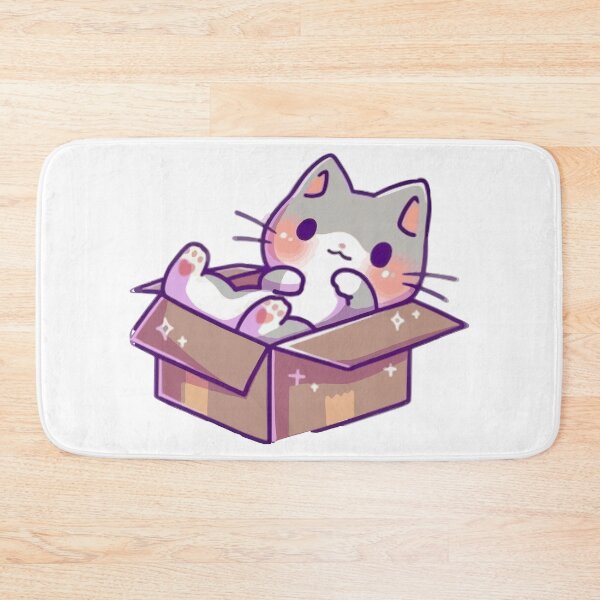 Item preview, Kawaii Cat In Box designed and sold by Clarissa-Castle.