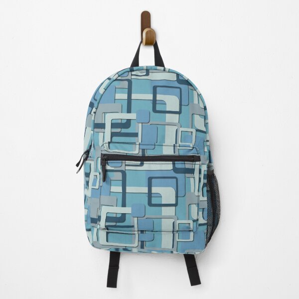 Item preview, Overlapping Squares in Blue designed and sold by fullermusings.