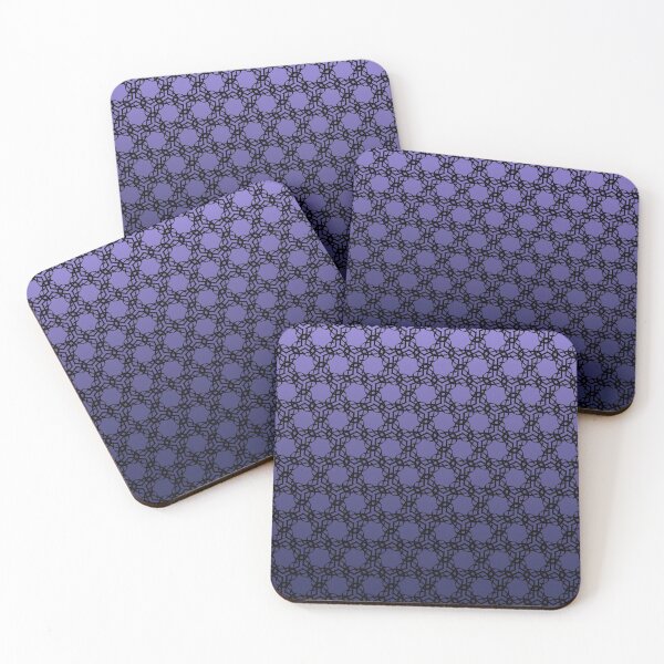Item preview, Modern black lace pattern on a bright violet gradient background designed and sold by PetaJaneHome.