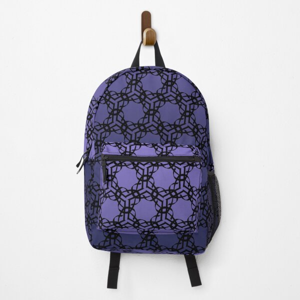 Item preview, Modern black lace pattern on a bright violet gradient background designed and sold by PetaJaneHome.