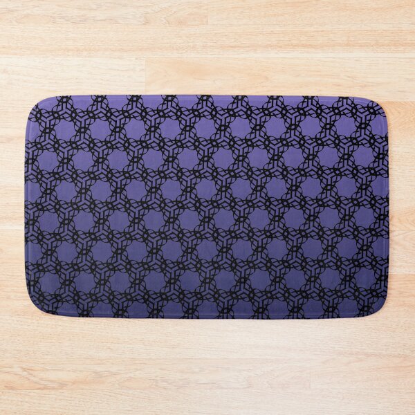 Item preview, Modern black lace pattern on a bright violet gradient background designed and sold by PetaJaneHome.