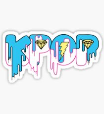 Pegatina KPOP Drip Blue