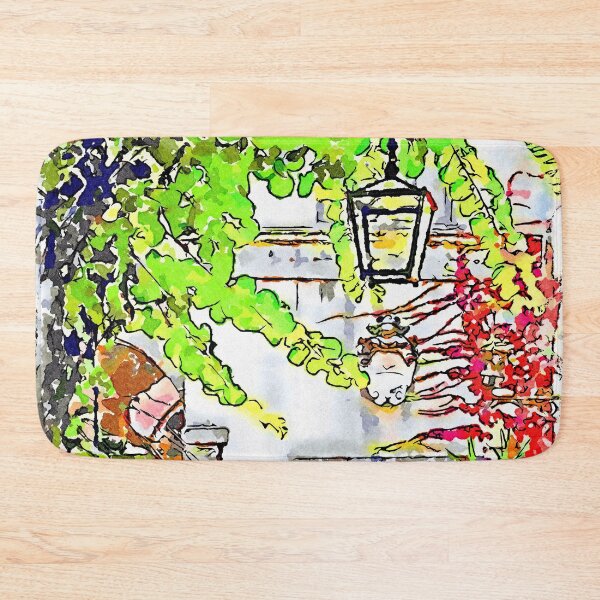 Item preview, Ravello: couple sitting on the bench framed by climbing plants designed and sold by Giuseppe Cocco.