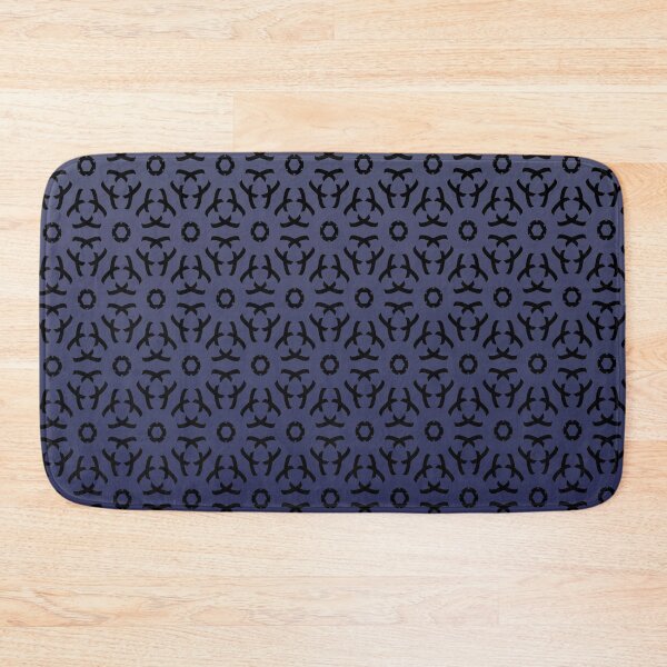 Item preview, Contemporary black lace pattern on a gray violet gradient background designed and sold by PetaJaneHome.