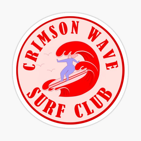 Item preview, Crimson Wave Surf Club - The Peach Fuzz designed and sold by Elizabeth Hudy.