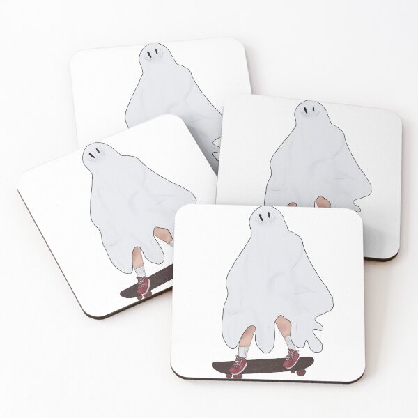 Item preview, ghost on a skateboard designed and sold by mechanimals12.