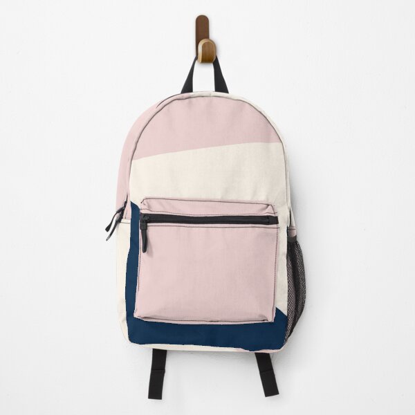 Item preview, Jag, Minimalist Angled Geometric Color Block in Navy Blue, Blush Pink, and Off-White designed and sold by kierkegaard.