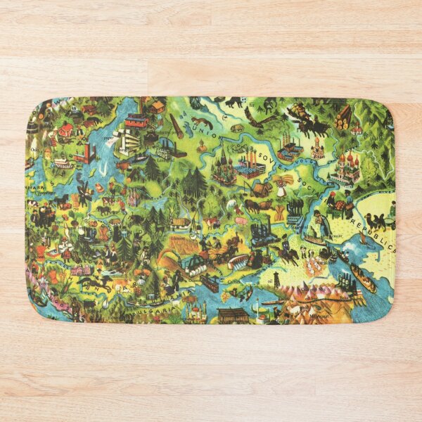 Item preview, Illustrated Europe - Vintage Retro Children's Map  designed and sold by elevens.