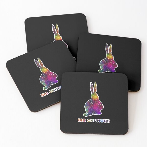 Item preview, Big Chungus Shadow Meme Fat Bunny Galaxy Stars Night Sky designed and sold by Draculaura2009.