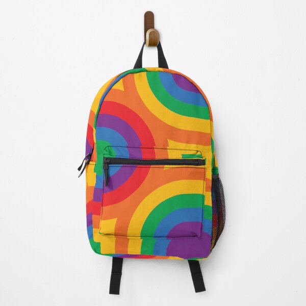 Item preview, Retro Ovals Seamless Pattern with Rainbow LGBTQ Colors designed and sold by Reconocer.