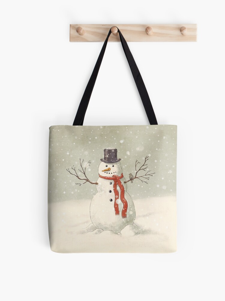 Snowman outlet tote bags