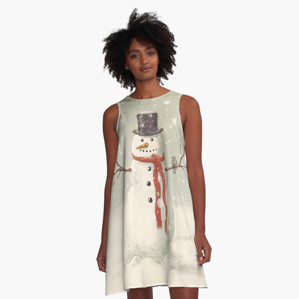 The Snowman A-Line Dress