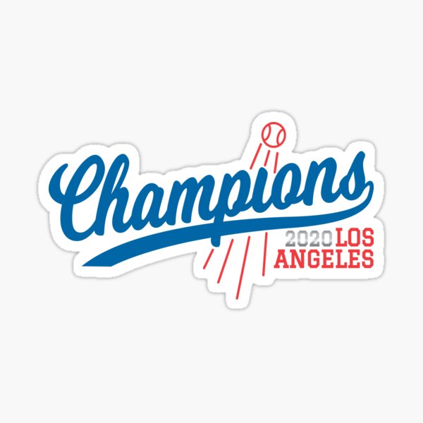  LA Dodgers Championships - Pegatinas del Día de los