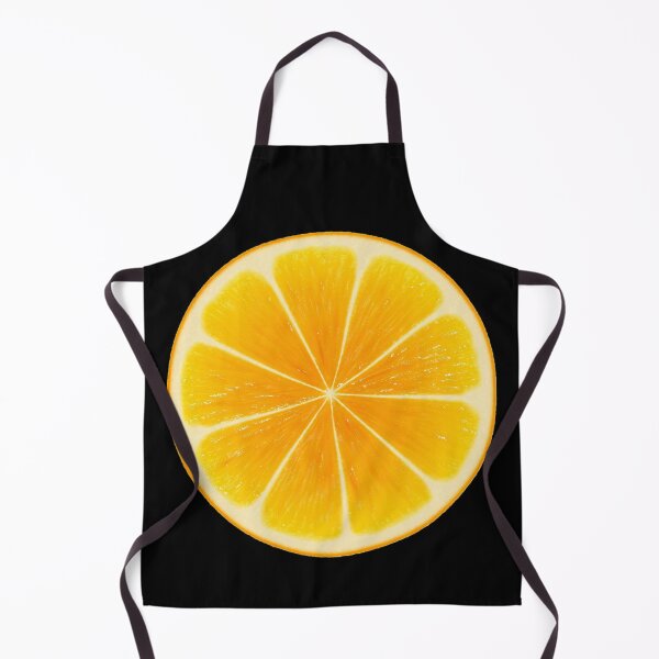 Item preview, Juicy Orange Fruit, contemporary modern art. Orange on black background. designed and sold by 2AcesDesign.