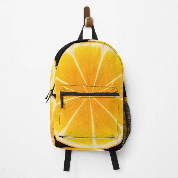 Item preview, Juicy Orange Fruit, contemporary modern art. Orange on black background. designed and sold by 2AcesDesign.