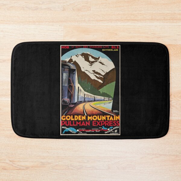 Item preview, retro Golden Mountain designed and sold by CorasPosters.