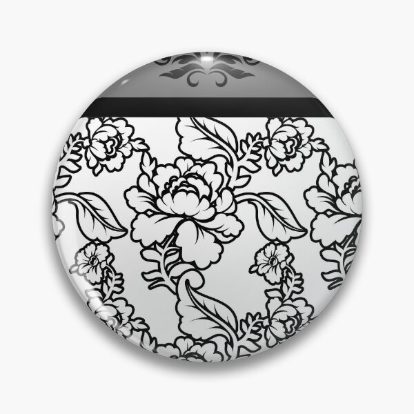 Item preview, Florals (Black and White on White) designed and sold by JazzPWall.