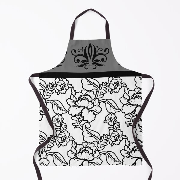 Item preview, Florals (Black and White on White) designed and sold by JazzPWall.