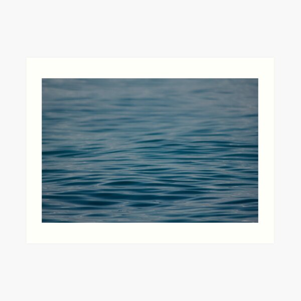 Adriatic Sea Blue Waves Art Print
