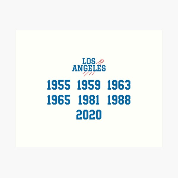 1965 Los Angeles Dodgers Artwork: Coaster