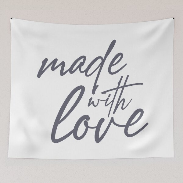 Item preview, Modern, simple, bold graphic design of Made with Love designed and sold by theendup.