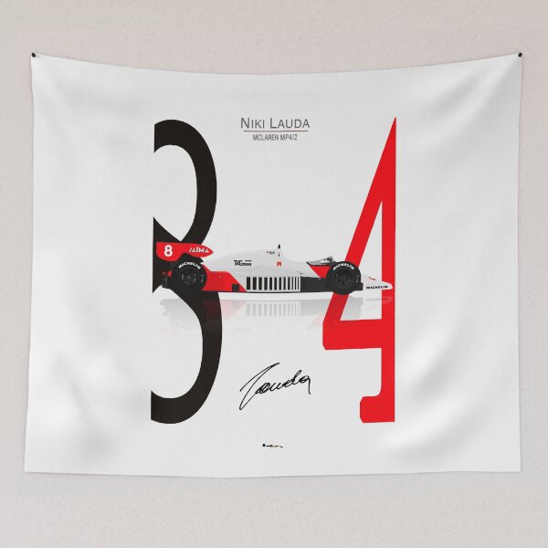 Item preview, F1 - Nik Lauda - MP4/2 - British Grand Prix 1984 designed and sold by JageOwen.