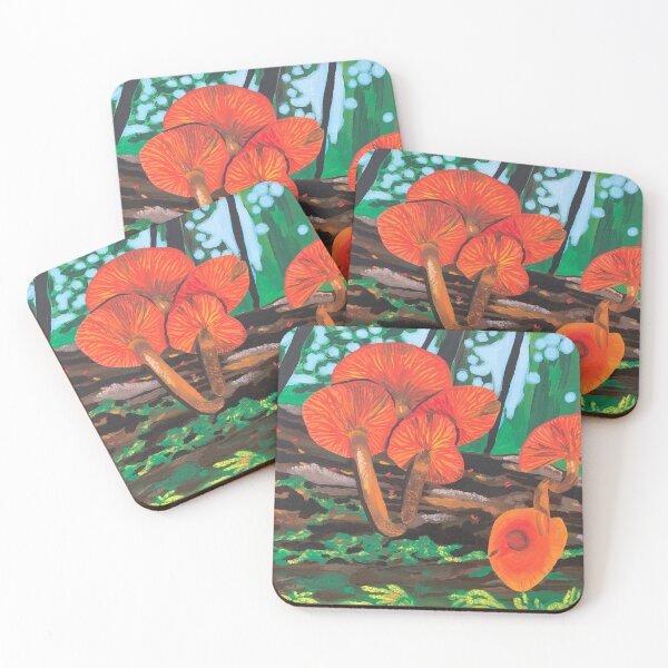 Item preview, Orange Mushrooms designed and sold by k4llista99ART.