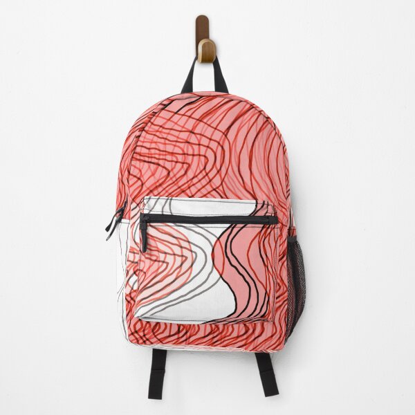 Item preview, Multiplied Parallel Waves Lines in Red No.: 02 designed and sold by Istvan Ocztos.