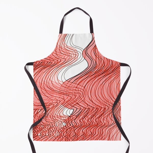 Item preview, Multiplied Parallel Waves Lines in Red No.: 02 designed and sold by Istvan Ocztos.