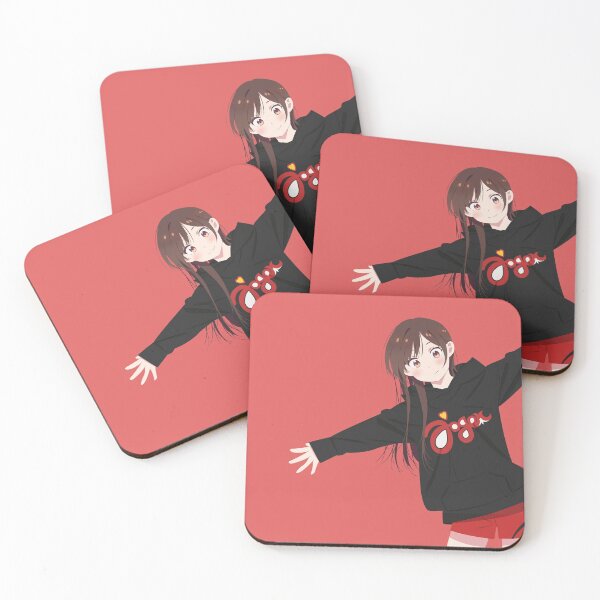 Item preview, Chizuru mizuhara red background rent a girlfriend designed and sold by Horiphic.
