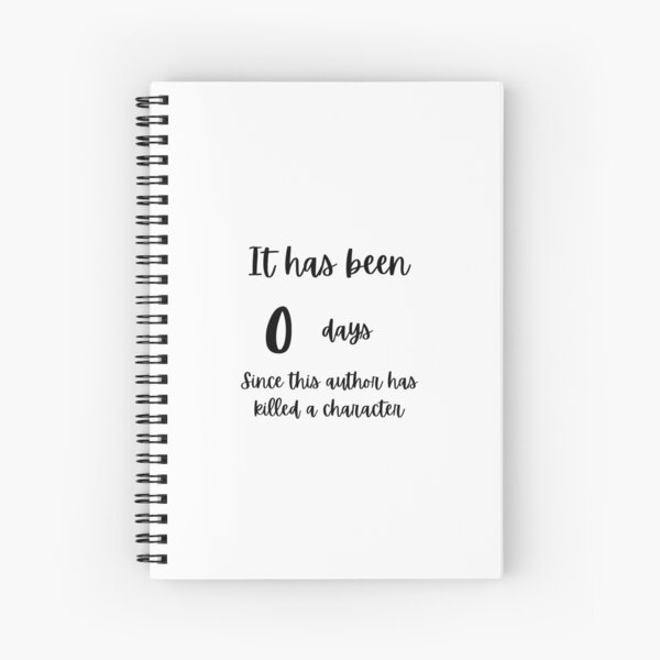 0 days Spiral Notebook