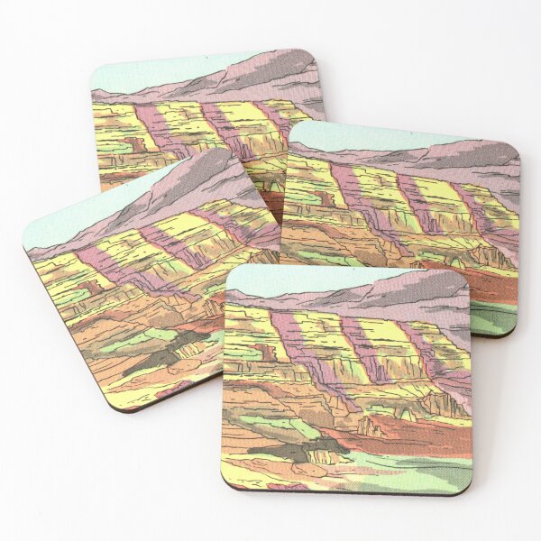 Item preview, Rainbow Plateau - Vintage Retro Illustration designed and sold by elevens.