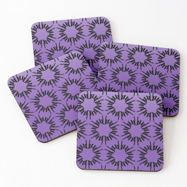 Item preview, Italic flower black lace pattern on a stunning violet gradient background designed and sold by PetaJaneHome.