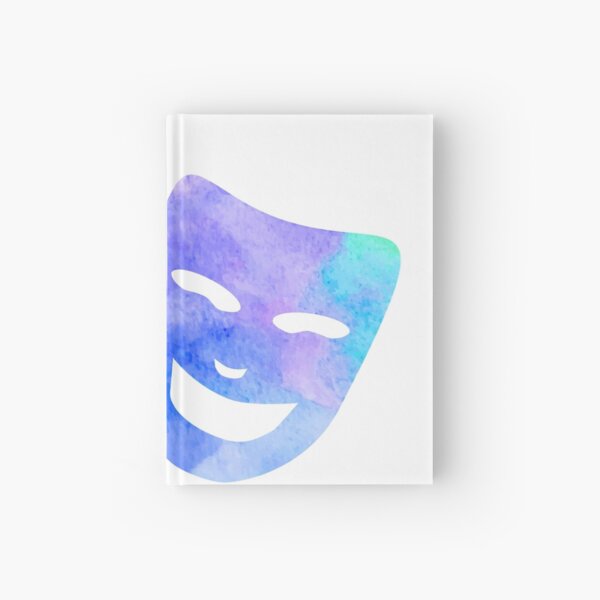 Watercolor Theatre Masks Hardcover Journal