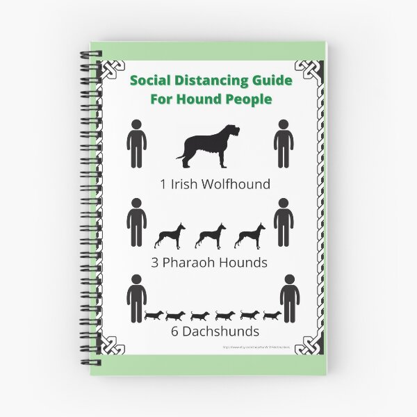 Item preview, Social Distancing For Hound People designed and sold by DigiDog Designs.
