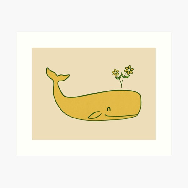 Peace Whale Art Print