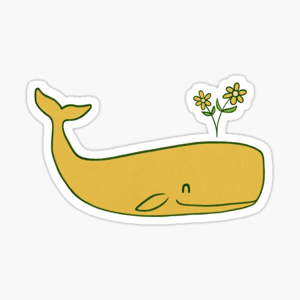 Peace Whale  Sticker