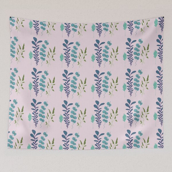 Item preview, Mint Blue Green Plants designed and sold by Ruth Palmer.