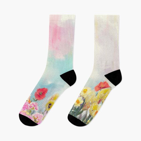 Item preview, Colorful Watercolor flowers. Digital illustration. designed and sold by svetlanna.
